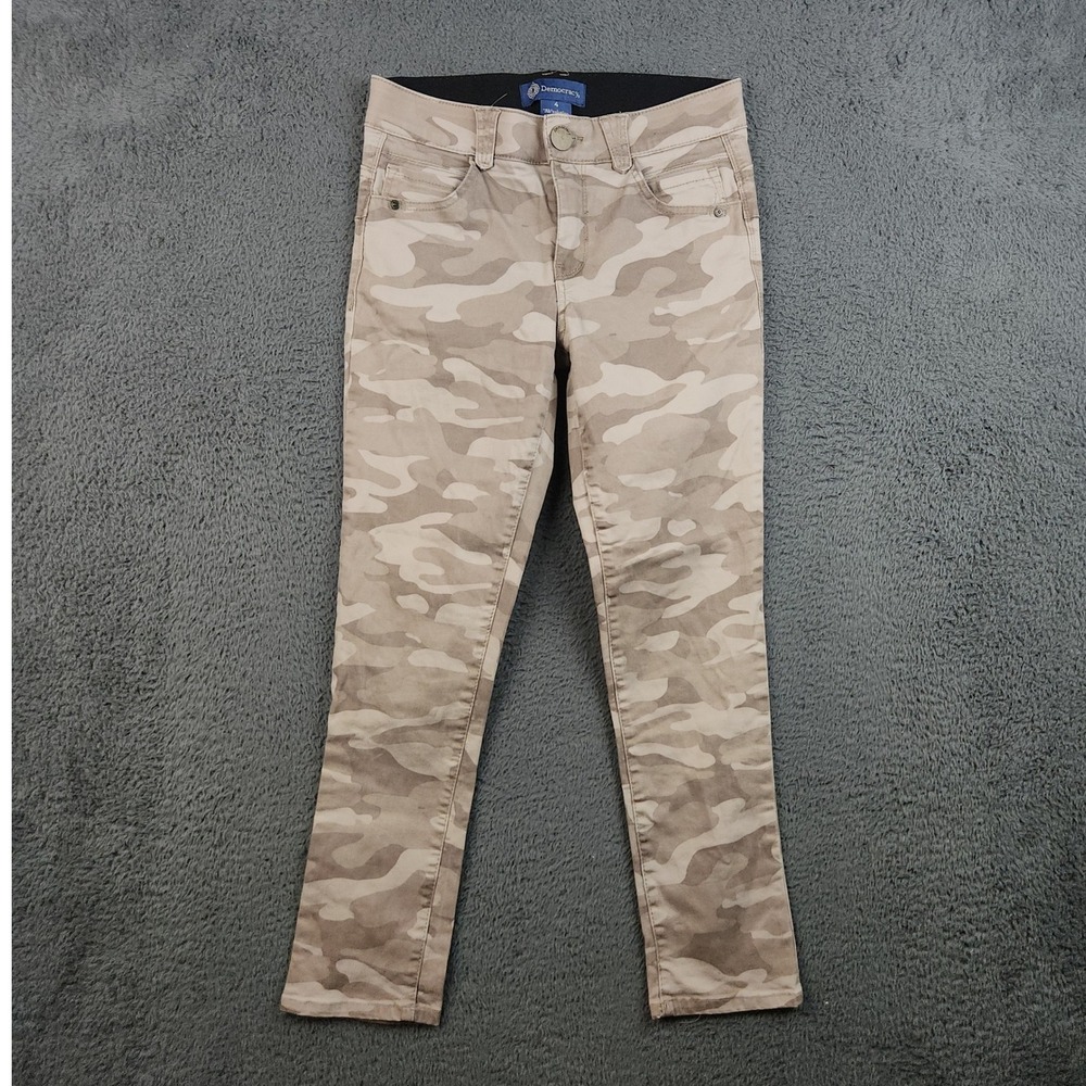 Democracy Absolution Skinny Ankle Jeans Womens 4 Dessert Camo Stretch Denim